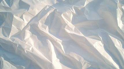 Poster - Abstract white creased paper texture background for creative design