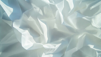 Poster - Texture of white crinkled paper with embossed overlay for design projects