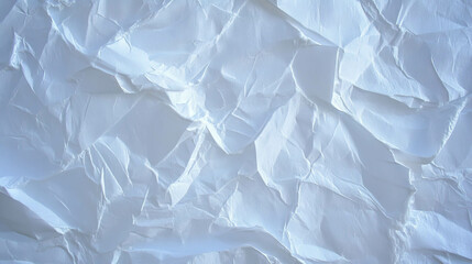 Poster - Abstract design with white crumpled paper texture for creative backgrounds