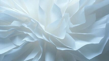 Aufkleber - Abstract overlay texture of white folded and torn paper for artistic design projects