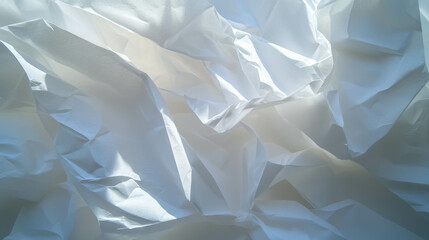 Poster - Delicate overlay texture of lightly folded white paper for creative design