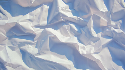 Aufkleber - White crumpled paper texture for background and design elements