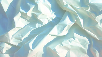 Poster - Abstract overlay of lightly folded white paper texture for creative design