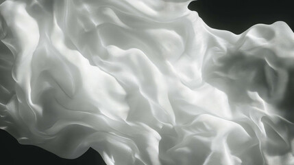 Aufkleber - Abstract overlay texture of white wrinkled paper for creative background design