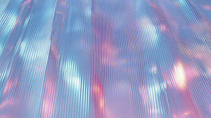 Aufkleber - Pastel ribbed overlay texture with soft light reflections for creative backgrounds