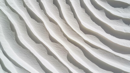 Poster - Abstract white ribbed texture with irregular patterns for modern design