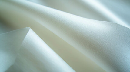 Poster - Elegant minimalist texture with rounded horizontal overlay in soft white tones