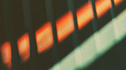 Poster - Abstract texture of angled ribbed craft paper with light and shadow patterns
