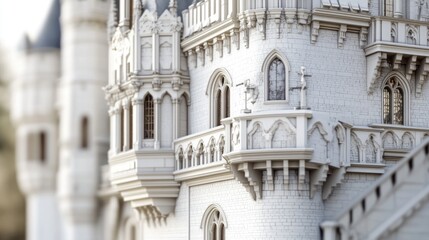 Poster - a close-up shot of a city building featuring a large clock