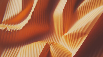Poster - Abstract craft paper texture with shallow ripples and warm tones for creative background design