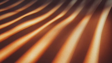 Poster - Warm light on vertical ribbed texture - abstract design for backgrounds