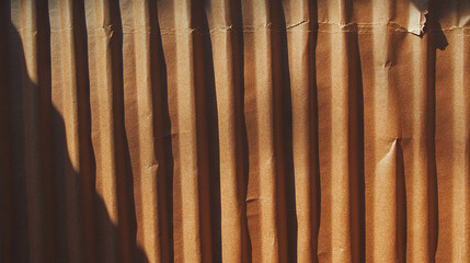 Poster - Texture of thick ribbed craft paper for creative designs and backgrounds