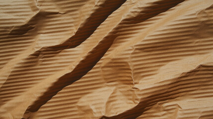Poster - Ribbed craft texture with shadow patterns for background design