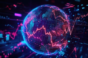 Poster - A visual representation of global economic growth trends