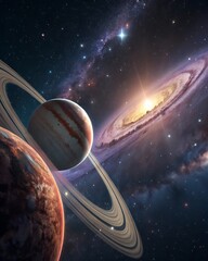 Wall Mural - planet in space