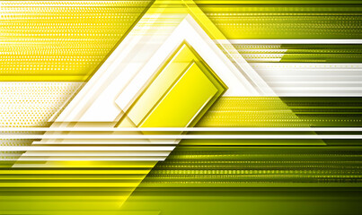Fototapete - Abstract geometric background with yellow and white triangles, lines, and textured patterns. Ideal for presentations, websites, and digital designs.