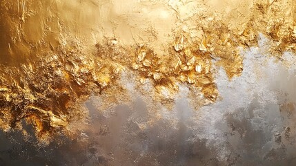 Poster - Mesmerizing Golden Metallic Texture with Shimmering Granular Pattern   Luxurious and Captivating Abstract Background with Ornate Sparkling Glittering Surface