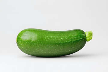 Wall Mural - A zucchini isolated on a white background. Vegetables. Healthy food. Vegan food