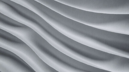 Poster - Abstract grey ribbed paper texture with wavy pattern design for artistic backgrounds