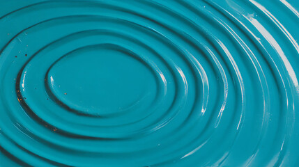 Poster - Abstract concentric ribbed blue plastic texture for design and background