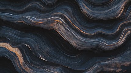 Poster - Dark wood texture with smooth and deep patterns for creative design projects