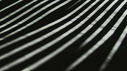 Poster - Abstract grey paper texture with deep diagonal ribbed pattern for creative design