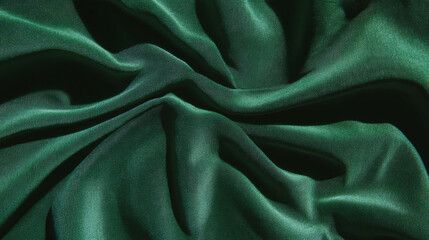 Poster - Deep ribbed green paper texture with rough surface for creative design