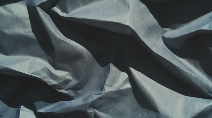 Poster - Dramatic deep wavy ribbed grey paper texture for creative design