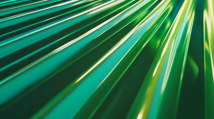 Poster - Vibrant neon green ribbed plastic texture for modern design applications