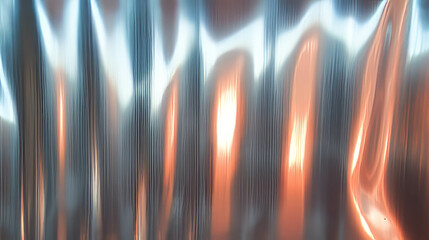 Poster - Abstract formica surface with fine vertical lines and gradient light reflection