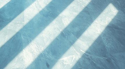 Poster - Abstract light and shadow on blue textured surface for modern design