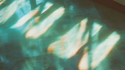 Poster - Abstract light patterns on textured surface in warm tones for background design