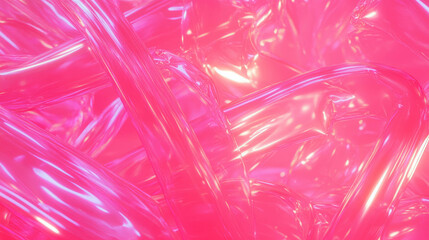 Poster - Neon pink ribbed texture with intersecting lines for modern design