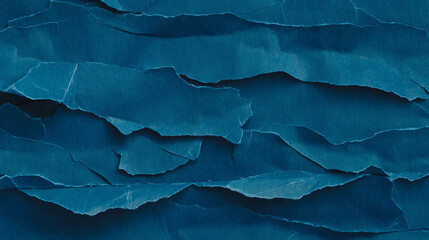 Poster - Abstract intersecting blue paper texture for creative design projects