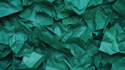 Poster - Textured irregular ribbed green paper for creative background and design