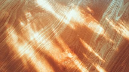 Poster - Warm light on textured wooden surface for natural background and design