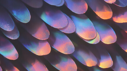 Poster - Vibrant macro close-up of butterfly wing scales texture for design and decoration