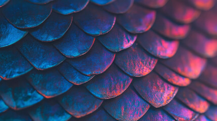 Poster - Vibrant macro view of reptile skin texture with iridescent scales for design inspiration