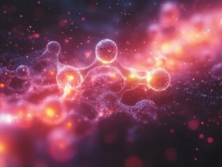 Poster - Microscopic Imaging of Viral Cells and Cellular Structures in the Field of Microbiology and Biochemistry