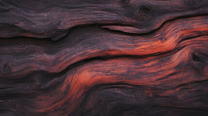 Aufkleber - Dark reddish brown mango wood texture with natural grain patterns for design and decoration