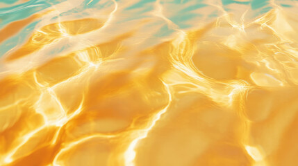 Poster - Abstract light yellow textured mango wood surface reflection