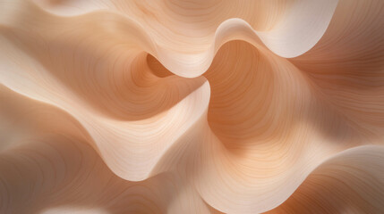 Poster - Curly maple texture with wavy grain patterns for natural design