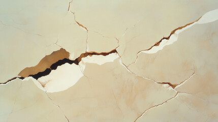 Poster - Natural maple texture with fine light cracks for artistic design and background use