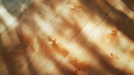 Poster - Maple wood texture with matte varnish and soft cool tones