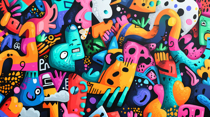 Wall Mural - bold urban background wall