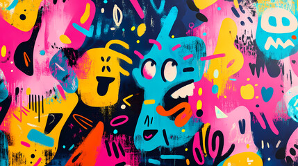Wall Mural - bold urban background wall
