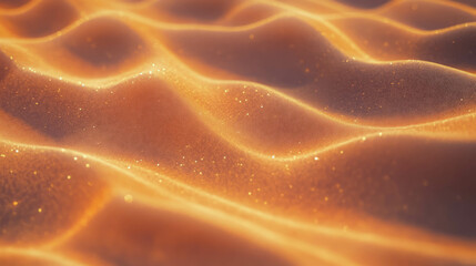 Poster - Abstract golden waves texture with smooth mdf and plastic surface design