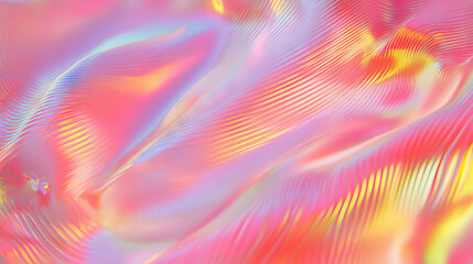 Aufkleber - Vibrant texture of micro ribbed smooth plastic with subtle iridescent hues for creative design