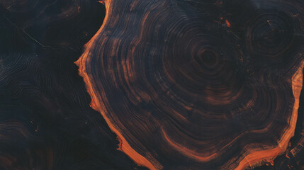 Aufkleber - Abstract patterns of osb texture with dark end grain and rich rings