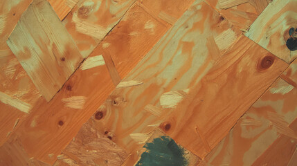 Poster - Rustic osb wood texture with natural patterns and soft colors for background design